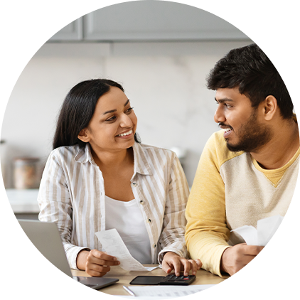 Woman paying tax online