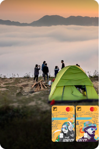 FIRST SWYP Credit Card - Group of Trekkers enjoying their trek - IDFC FIRST Bank